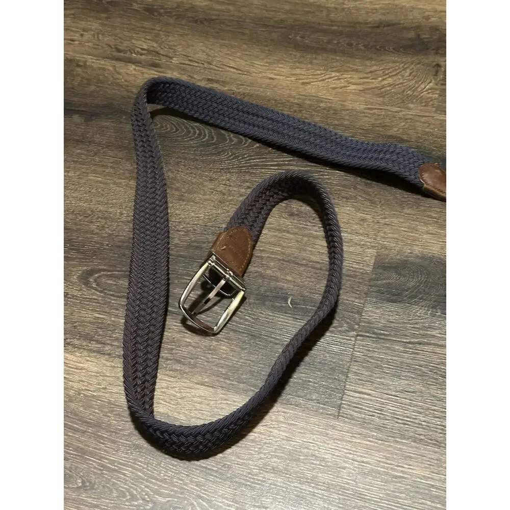 Tommy Bahama Men's Stretch Belt, Brown / Blue, Size L/XL (38-42)